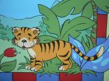 nástěnná malba tygr